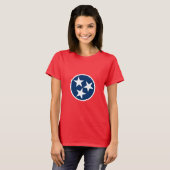 Staatsflagge von Tennessee T-Shirt (Vorne ganz)