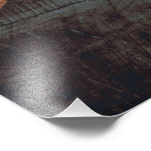 Staatsflagge von Texas auf Altholzkörnern Fotodruck (Ecke)