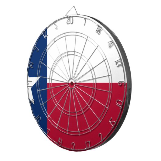 Staatsflagge von Texas Dartscheibe (Vorderseite rechts)
