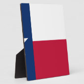 Staatsflagge von Texas Fotoplatte (Seite)