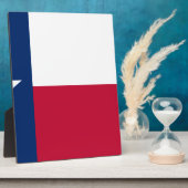 Staatsflagge von Texas Fotoplatte (Seite)
