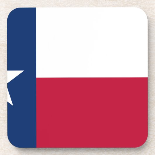 Staatsflagge von Texas Getränkeuntersetzer (Vorderseite)