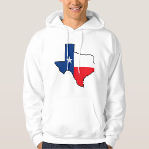 Staatsflagge von Texas Hoodie