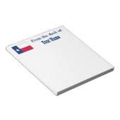 Staatsflagge von Texas Notizblock (angewinkelt)