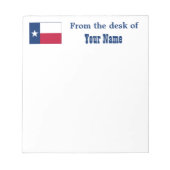 Staatsflagge von Texas Notizblock (Vorderseite)