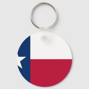 Staatsflagge von Texas Schlüsselanhänger