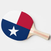 Staatsflagge von Texas Tischtennis Schläger (Seitenansicht)