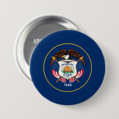 Staatsflagge von Utah Button (Vorne & Hinten)