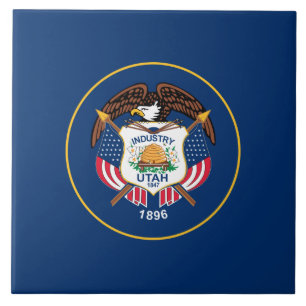 Staatsflagge von Utah Fliese
