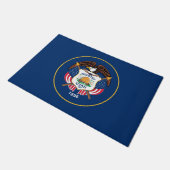 Staatsflagge von Utah Fußmatte (Schrägansicht)