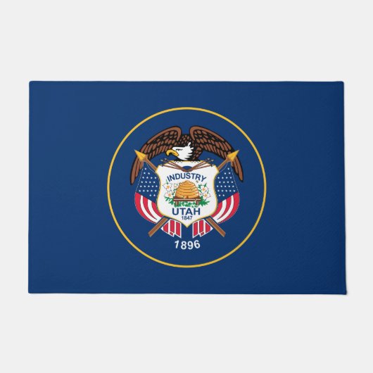 Staatsflagge von Utah Fußmatte (Vorderseite)