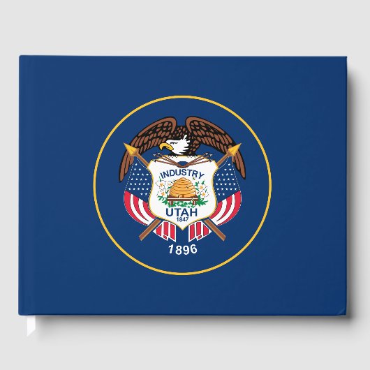 Staatsflagge von Utah Gästebuch (Vorderseite)