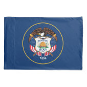 Staatsflagge von Utah Kissenbezug (Rückseite)