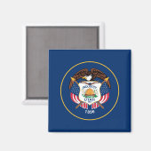 Staatsflagge von Utah Magnet (Vorderseite/Rückseite)