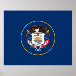 Staatsflagge von Utah Poster