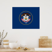 Staatsflagge von Utah Poster (Küche)