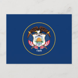 Staatsflagge von Utah Postkarte