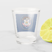 Staatsflagge von Utah Schnapsglas (Rückseite)