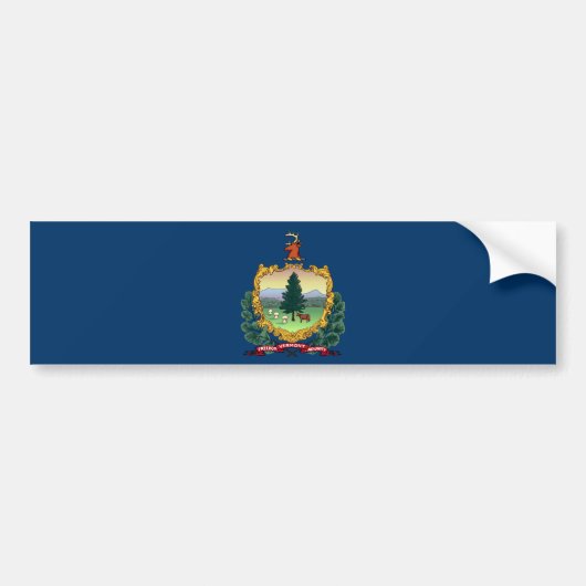 Staatsflagge von Vermont Autoaufkleber (Vorne)