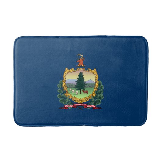 Staatsflagge von Vermont Badematte (Vorderseite)
