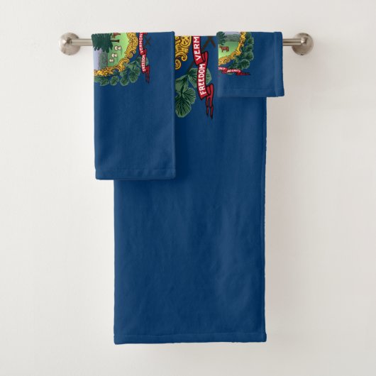 Staatsflagge von Vermont Badhandtuch Set (Insitu)