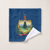 Staatsflagge von Vermont Badhandtuch Set (Waschlappen)