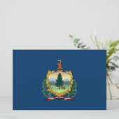 Staatsflagge von Vermont Briefpapier (Stehend Vorderseite)