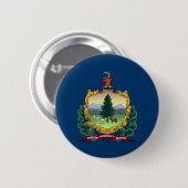 Staatsflagge von Vermont Button (Vorne & Hinten)