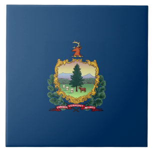 Staatsflagge von Vermont Fliese