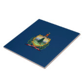 Staatsflagge von Vermont Fliese (Seite)
