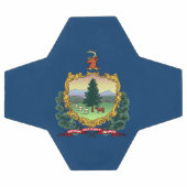 Staatsflagge von Vermont Fußball (Flach)