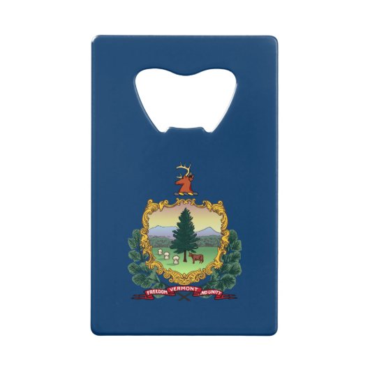 Staatsflagge von Vermont Geldbeutel Flaschenöffner (Vorderseite)