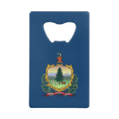Staatsflagge von Vermont Geldbeutel Flaschenöffner (Rückseite)