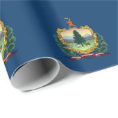 Staatsflagge von Vermont Geschenkpapier (Rolleneckpunkt)