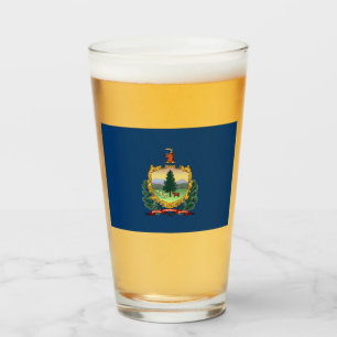 Staatsflagge von Vermont Glas