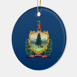 Staatsflagge von Vermont Keramik Ornament