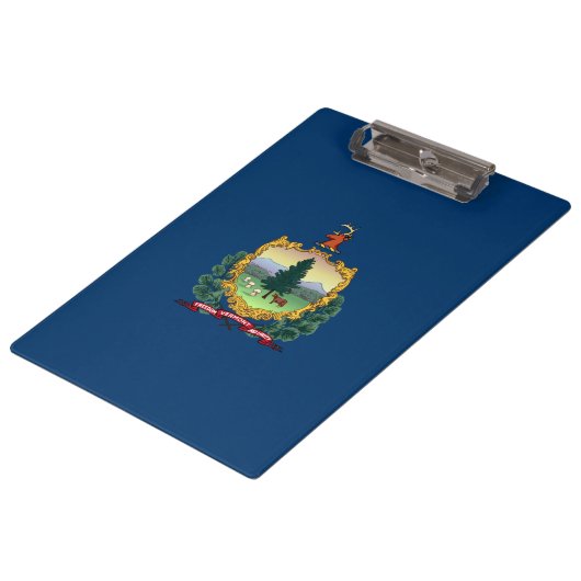 Staatsflagge von Vermont Klemmbrett (Schrägansicht)