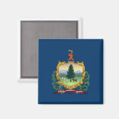 Staatsflagge von Vermont Magnet (Vorderseite/Rückseite)