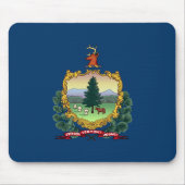 Staatsflagge von Vermont Mousepad (Vorne)