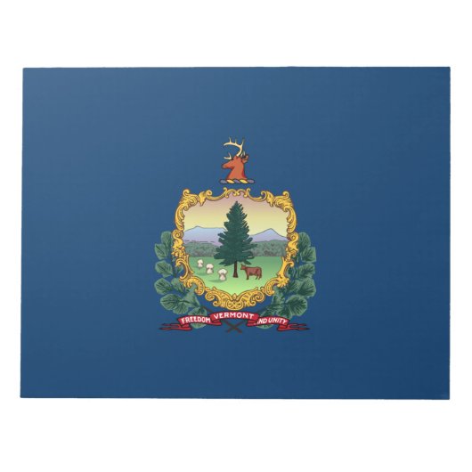 Staatsflagge von Vermont Notizblock (Vorderseite)