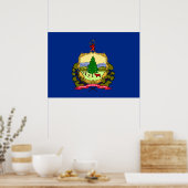 Staatsflagge von Vermont Poster (Küche)
