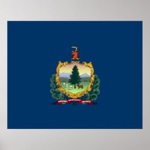 Staatsflagge von Vermont Poster