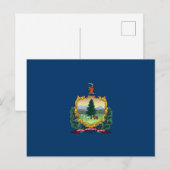 Staatsflagge von Vermont Postkarte (Vorne/Hinten)