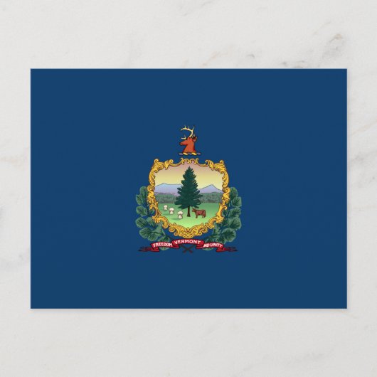 Staatsflagge von Vermont Postkarte (Vorderseite)