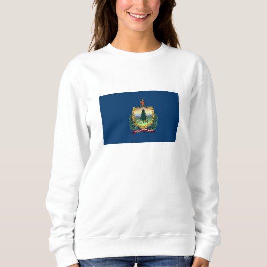 Staatsflagge von Vermont Sweatshirt (Vorderseite)