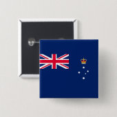 Staatsflagge von Victoria (Australien) Button (Vorne & Hinten)