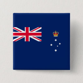 Staatsflagge von Victoria (Australien) Button