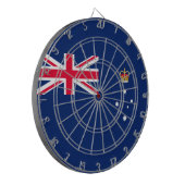 Staatsflagge von Victoria (Australien) Dartscheibe (Vorderseite Links)