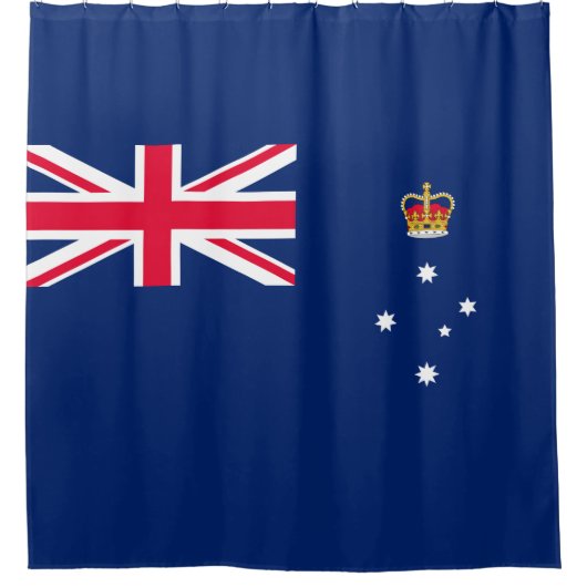 Staatsflagge von Victoria (Australien) Duschvorhang (Vorderseite)