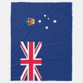 Staatsflagge von Victoria (Australien) Fleecedecke (Vorderseite)
